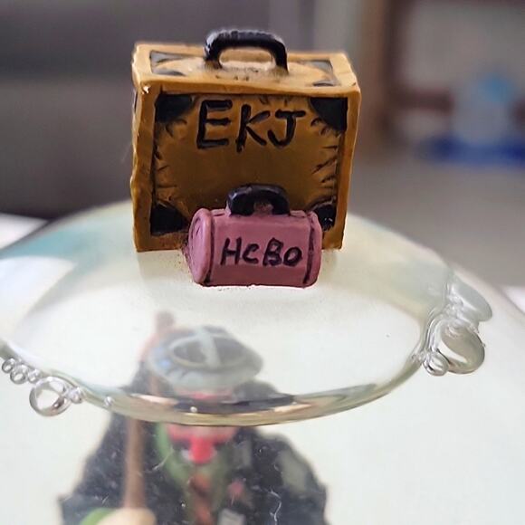 Flambro Emmit Kelly Jr. Snow Globe Music Box "Around the World in 80 Days" WORKS - Picture 6 of 12